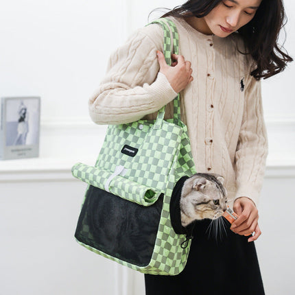 Portable Cat Bag with Soft Bubble Composite Cloth | Medium Capacity for Comfortable Travel