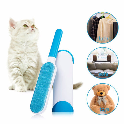 Reusable Pet Hair Remover with Self-Cleaning Base | Eco-Friendly Lint Brush for Effortless Fur Removal