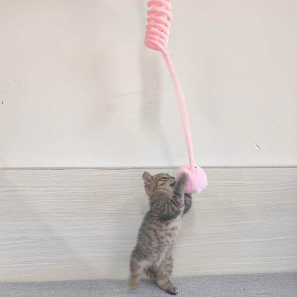 Interactive Plush Cat Toy with Spring Design | Engaging Play for Active Cats