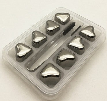 Reusable Chilling Stones Set with Food Grade Stainless Steel | Rapid Cooling for Whiskey and Cocktails