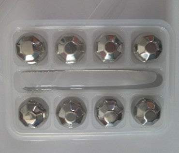 Reusable Chilling Stones Set with Food Grade Stainless Steel | Rapid Cooling for Whiskey and Cocktails