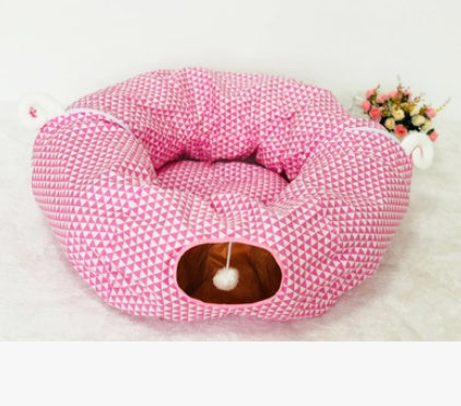 Rolling Dragon Cat Tunnel & Sleeping Bag with Soft Cloth | Cozy Resting Spot and Fun Playtime for Cats