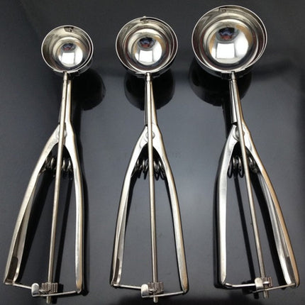 Stainless Steel Ice Cream Scoop with Ergonomic Lever | Effortless Scooping for Perfect Servings