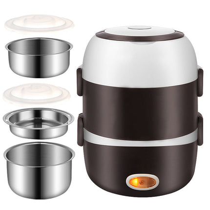 Multi-Function Electric Lunch Box with USB Power | Portable Two-Layer & Three-Layer Design for Healthy Meals on the Go