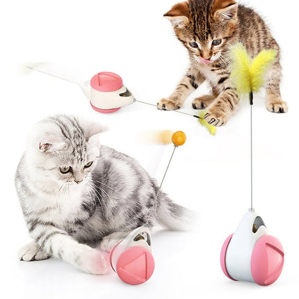 Balance Swing Car Cat Toy with Self-Moving Design | Engaging Play for Active Cats
