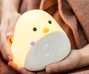 Cartoon Bird Smart Clock with Night Light & Gentle Alarm | Fun Time Display for Kids' Rooms