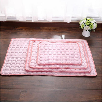 Pet Cooling Pad with Ice Silk Fabric for Instant Relief | Breathable Comfort for Dogs and Cats