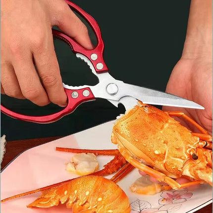 Stainless Steel Kitchen Scissors, Meat Scissors with Aluminum Handle