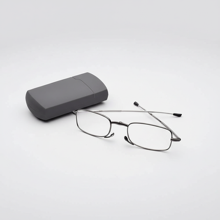 Folding Reading Glasses 2 Pack, Foldable Readers with Case for Men and Women