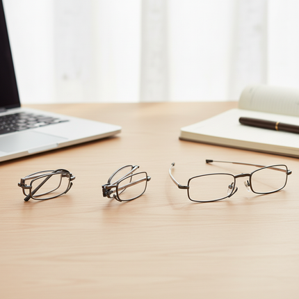 Folding Reading Glasses 2 Pack, Compact Lightweight Reading Glasses