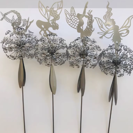 Dancing Fairy Garden Stake, Wind Spinners for Garden – image 8