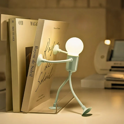Bendable Desk Lamp with Flexible Limbs & Suction Cups | Quirky Lighting for Creative Spaces