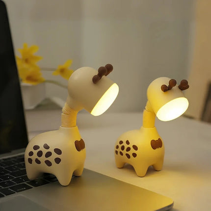 Rechargeable FlexaRaffe™ Night Light with 360° Flexible Neck | Gentle Glow for Bedtime Comfort and Imagination
