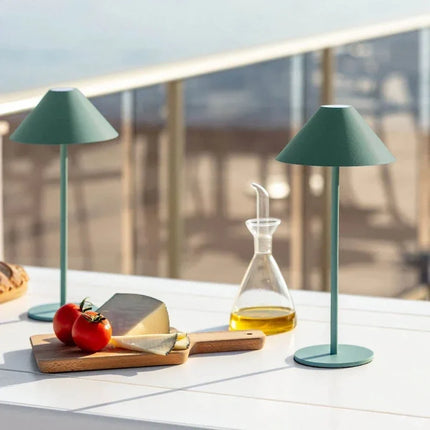 Dimmable Serenity Cone Lamp with Waterproof Design | USB-C Rechargeable Light for Cozy Ambiance