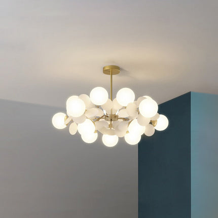 LED Ceiling Light Fixture, Acrylic Glass Hanging Light for Bedroom and Entryway