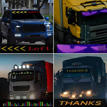 LED Message Display with Smart Control & Custom Animations | Universal Fit for Cars and Home Decor