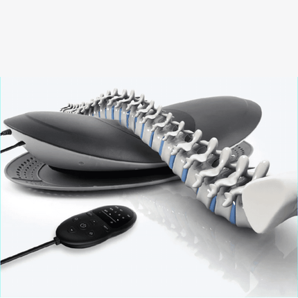 Lumbar Traction Device for Lower Back Pain Relief, Heated Back Stretcher for Sciatica Pain Relief, Lumbar Support