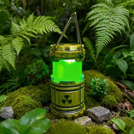 Radioactive Lantern with Immersive Hazard Design | Portable Sci-Fi Decor for Gaming and Streaming Spaces