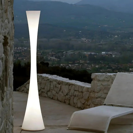 Weatherproof Floor Lamp with Hourglass Design & Remote Control | Versatile Illumination for Indoor and Outdoor Spaces
