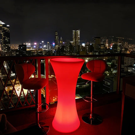 Illuminated Table with Remote Control & Dimming Feature | USB Rechargeable or Solar Powered for Elegant Gatherings