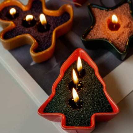 Customizable Candle Kit with Plant-Based Sand and Wicks | Create Unique Scents for Home Décor and Gifts