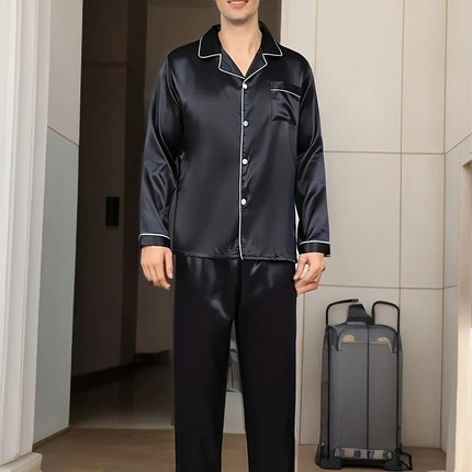 Pajamas for Men, Mens Pajama Set in Cotton Silk Blend