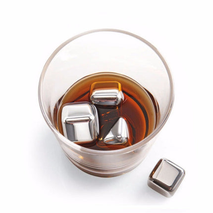 Reusable Chilling Stones Set with Food Grade Stainless Steel | Rapid Cooling for Whiskey and Cocktails
