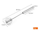 Stainless Steel Semi-Automatic Egg Beater with Lightweight Design | Effortless Mixing for Baking and Cooking