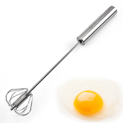 Stainless Steel Semi-Automatic Egg Beater with Lightweight Design | Effortless Mixing for Baking and Cooking