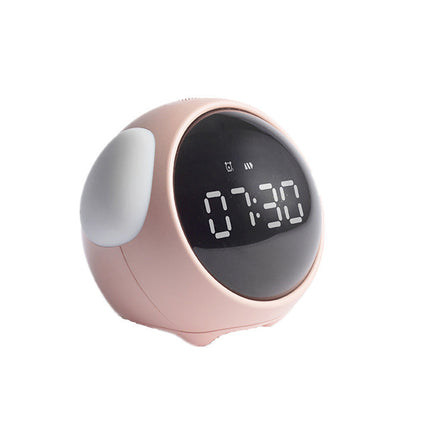 Adjustable Snooze Alarm Clock with Temperature Display & Night Light | Fun Pixel Design for Easy Wake-Up