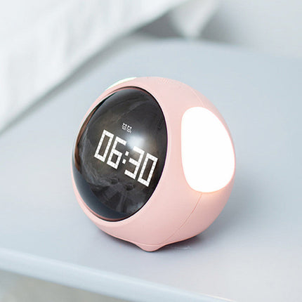 Adjustable Snooze Alarm Clock with Temperature Display & Night Light | Fun Pixel Design for Easy Wake-Up