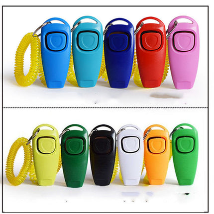 Multifunctional Dog Training Clicker and Whistle Combo | Effective 2-in-1 Tool for All Breeds