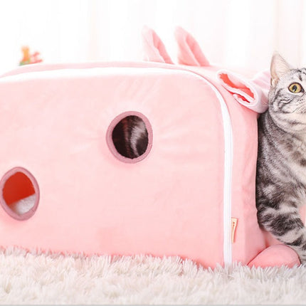 Cat Litter Mat with Cute Bunny Design | Comfortable Cloth for Healthy & Stylish Cat Resting