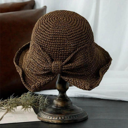 Sun Hat with Bow, Lightweight Breathable Summer Hat – image 4