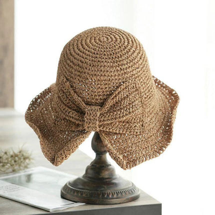 Sun Hat with Bow, One Size Sun Protection Hat for Outdoor Summer Days – image 7