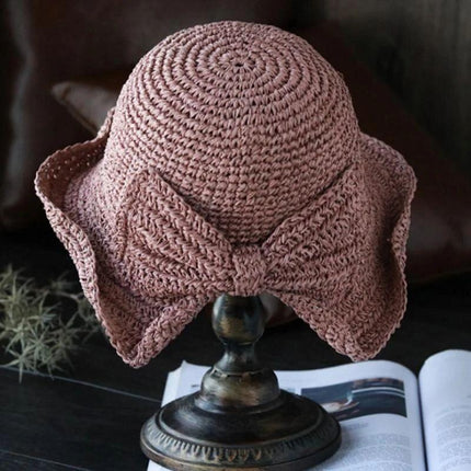 Sun Hat with Bow, Lightweight Breathable Summer Hat – image 8