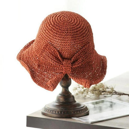 Sun Hat with Bow, One Size Sun Protection Hat for Outdoor Summer Days – image 5