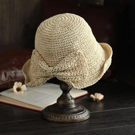 Sun Hat with Bow, Lightweight Breathable Summer Hat