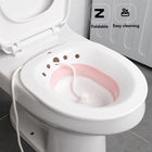 Sitz Bath for Hemorrhoids, Foldable Sitz Bath Basin for Toilet Seat, Sitz Bath Tub with Optional Flusher