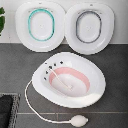 Sitz Bath for Hemorrhoids, Foldable Sitz Bath Basin for Toilet Seat – image 8