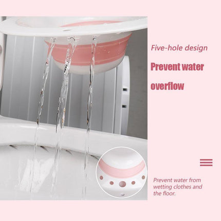 Sitz Bath for Hemorrhoids, Foldable Sitz Bath Basin for Toilet Seat, Sitz Bath Tub with Optional Flusher – image 4