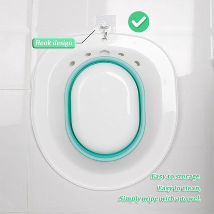 Sitz Bath for Hemorrhoids, Foldable Sitz Bath Basin for Toilet Seat – image 5