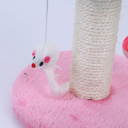 Kitten Climbing Frame with Flannel & Sisal Material | Compact Cat Table for Play and Exercise
