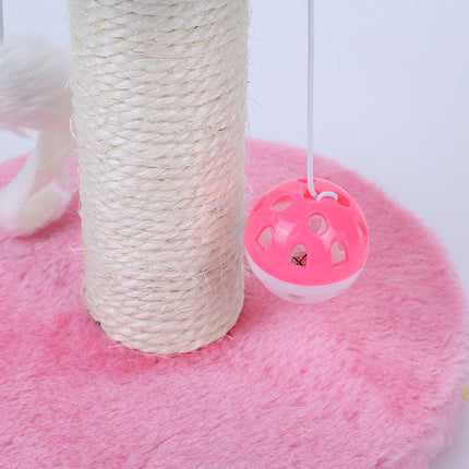 Kitten Climbing Frame with Flannel & Sisal Material | Compact Cat Table for Play and Exercise