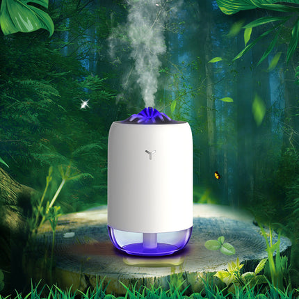 Magic Flame Humidifier with Ultrasonic Operation | Compact Decorative Air Moistener for Home and Office