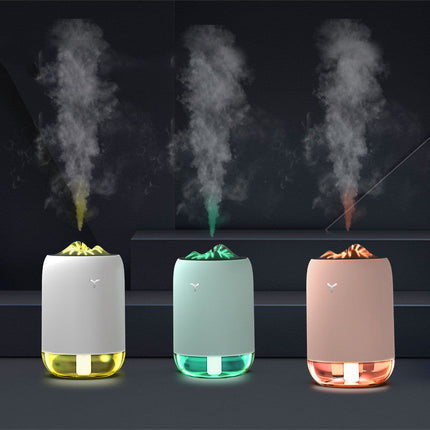 Magic Flame Humidifier with Ultrasonic Operation | Compact Decorative Air Moistener for Home and Office