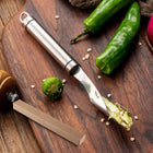Stainless Steel Seed Corer Remover Tool with Serrated Edges | Effortless Seed Removal for Peppers and Vegetables
