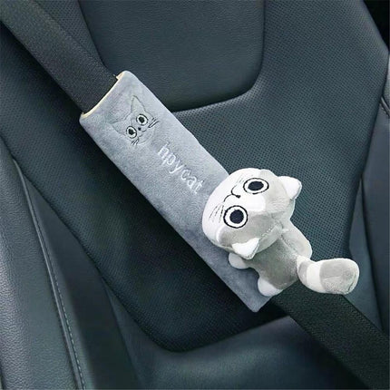 Child Car Seat Belt Shoulder Pad with Cartoon Design | Soft Comfort for Neck Support During Travel