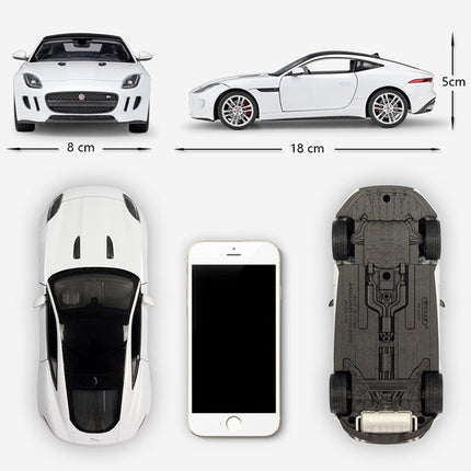 Jaguar F-Type Coupe Alloy Car Model 1:24 Scale with Functional Features | Detailed Collector's Item for Automotive Enthusiasts