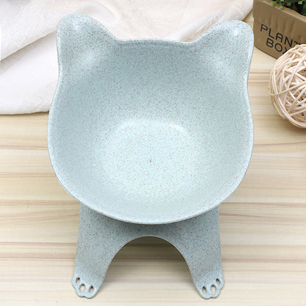 Cartoon Cat Ears Pet Bowl with Protective Design | Easy to Clean Food-Grade Material for Comfortable Mealtime
